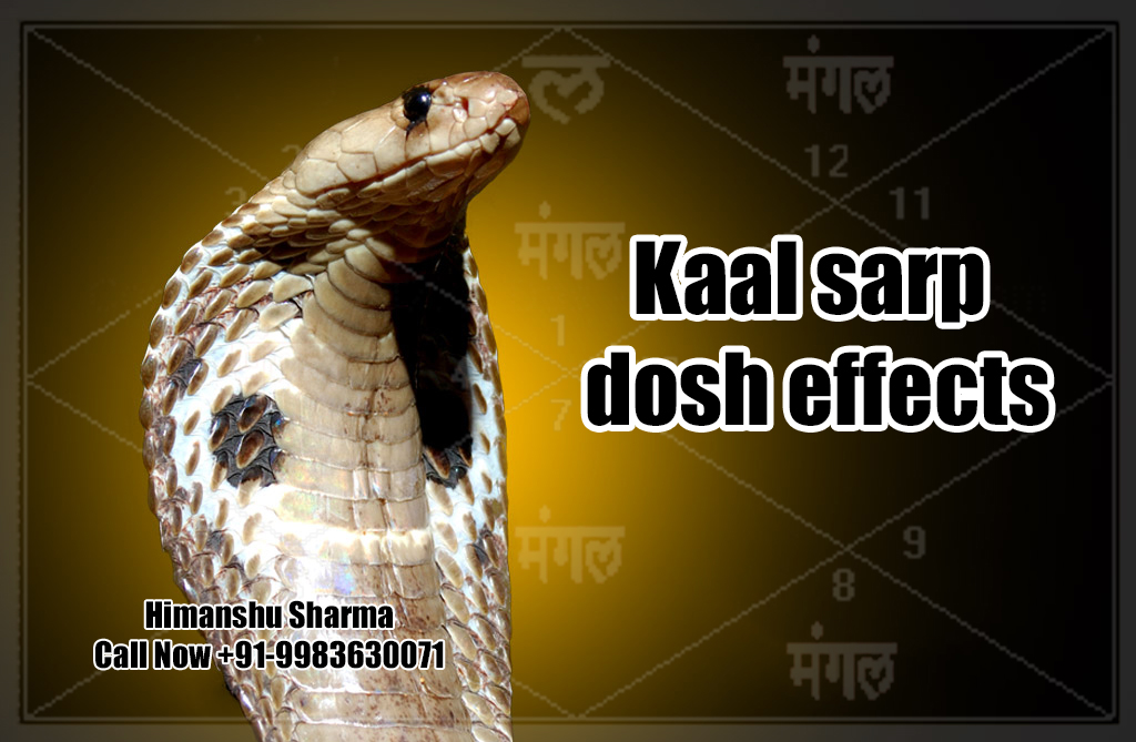 Kaal Sarp Dosh Effects In Hindi, Call +91-9928785375